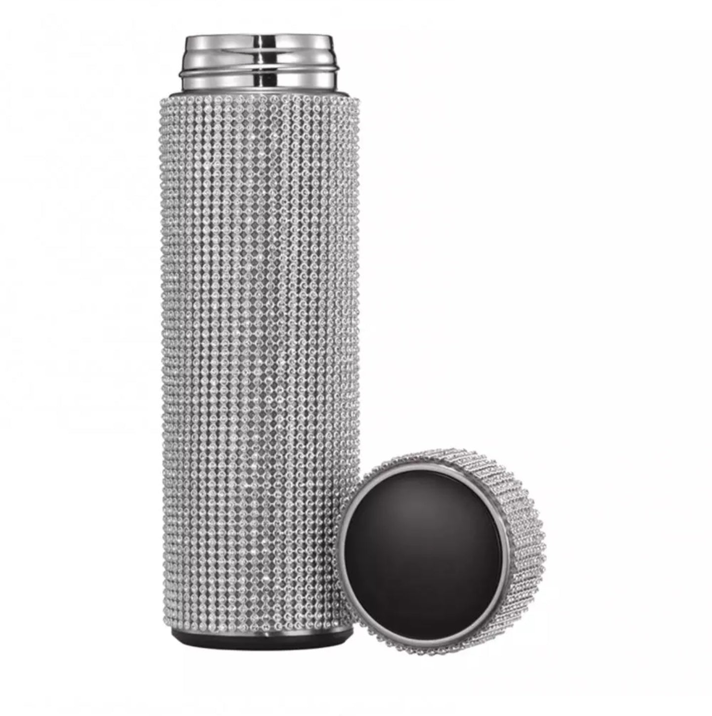 Upscale Black Stainless Steel Water Bottle