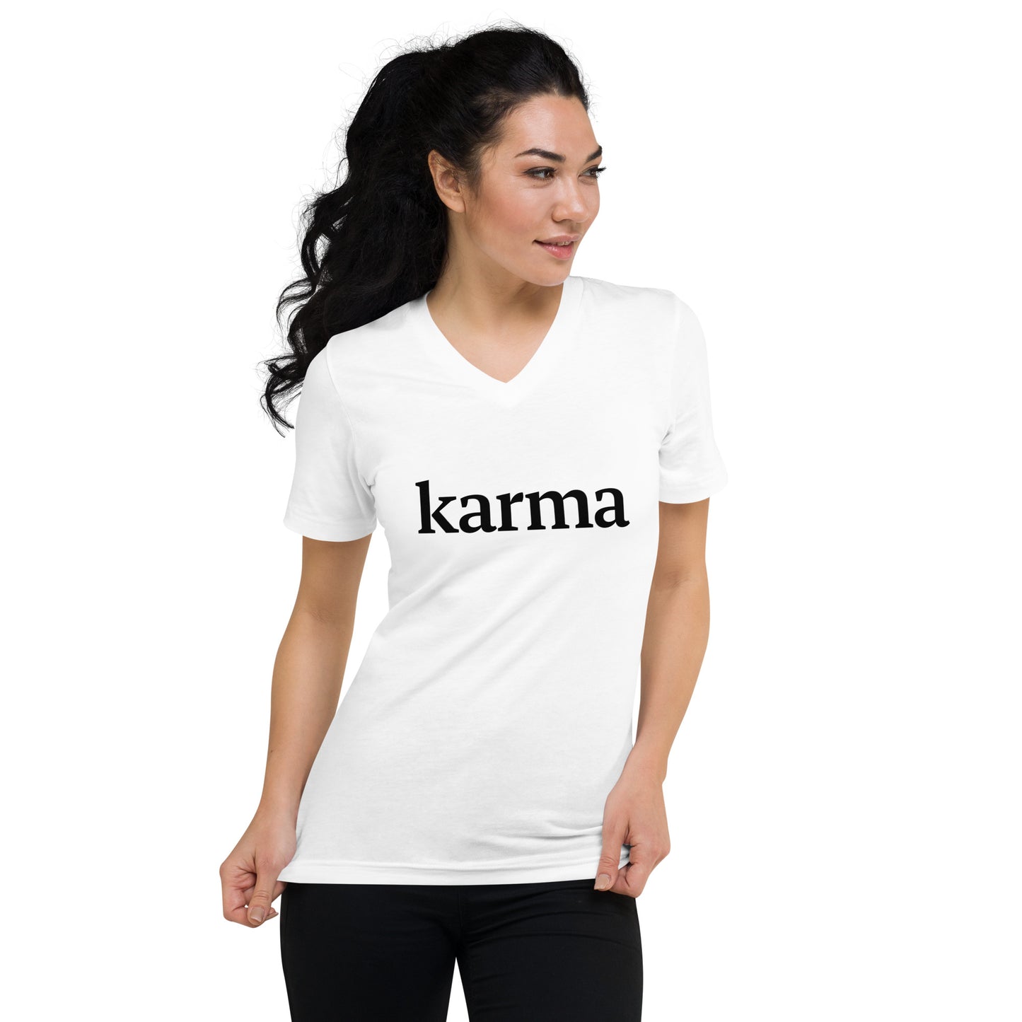 Karma Collection Unisex Short Sleeve V-Neck T-Shirt