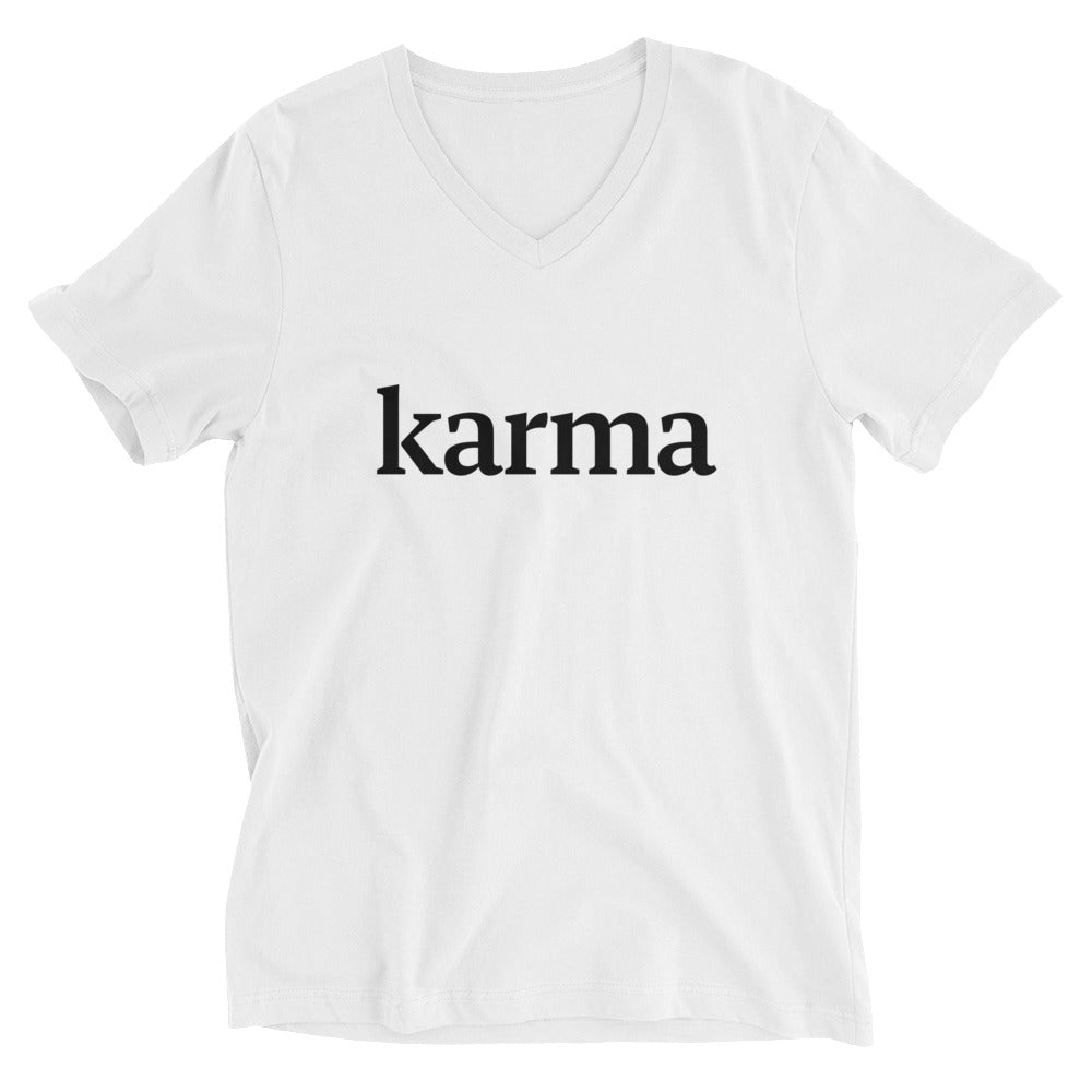 Karma Collection Unisex Short Sleeve V-Neck T-Shirt