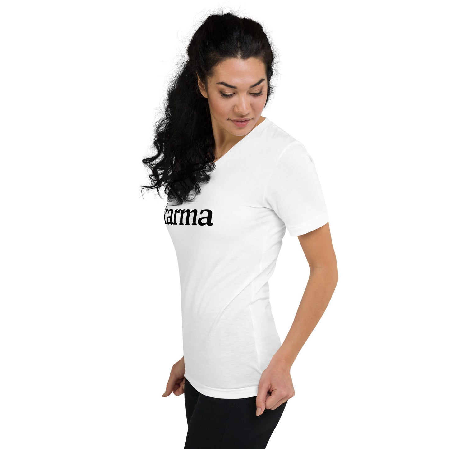 Karma Collection Unisex Short Sleeve V-Neck T-Shirt