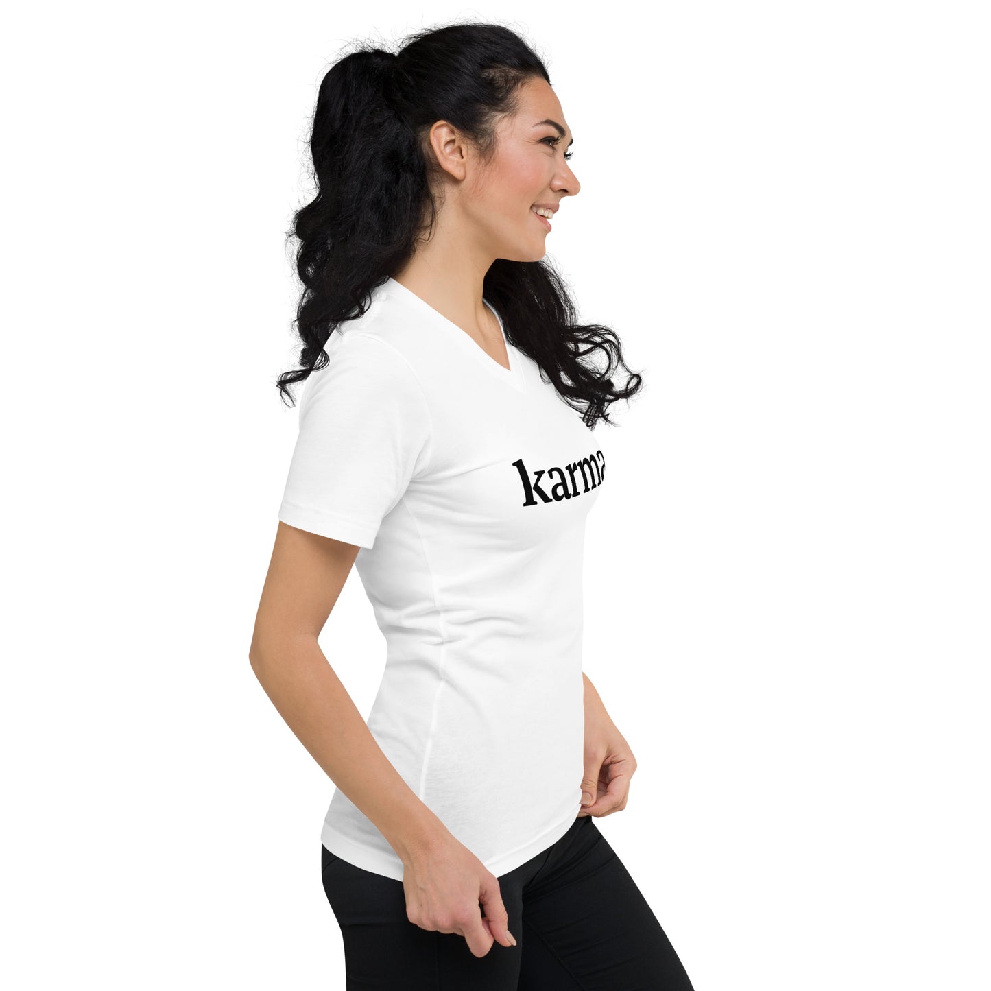 Karma Collection Unisex Short Sleeve V-Neck T-Shirt